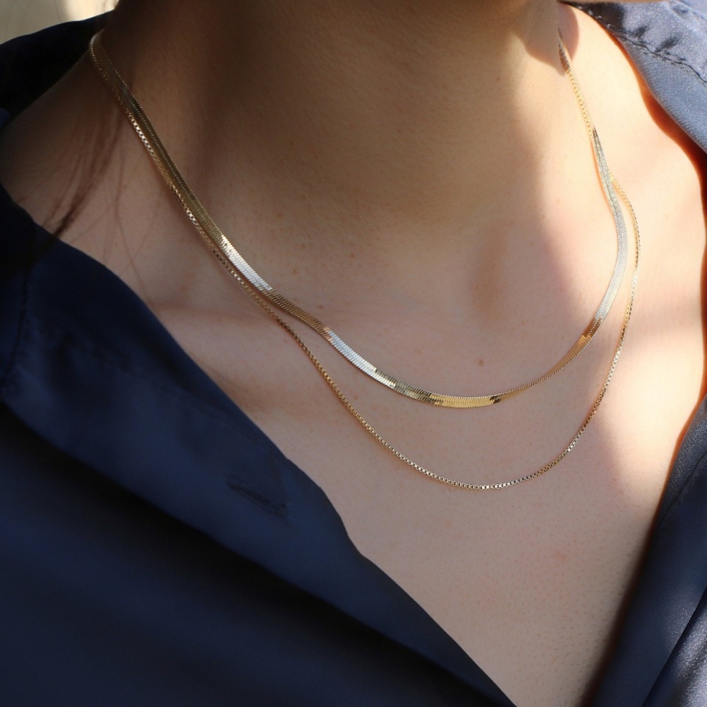 GP Double Herringbone Necklace